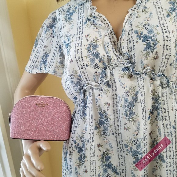 KATE SPADE LOLA ROSE PINK COSMETIC CASE MAKE UP - Picture 8 of 11